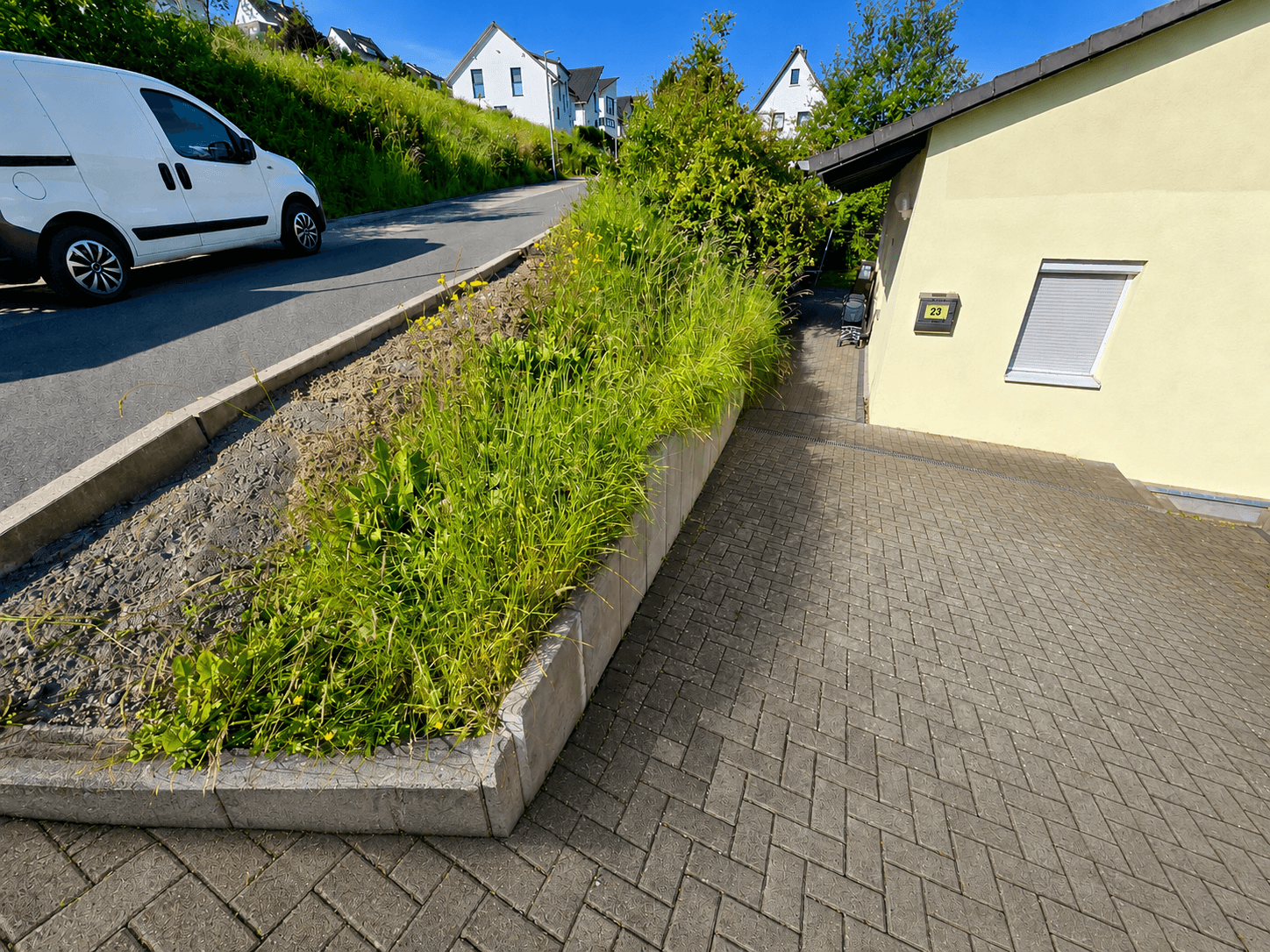 Vorher Garten